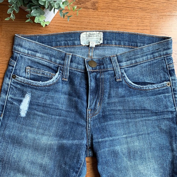 CURRENT/ELLIOTT The Ankle Skinny in Heartbreak Destroy skinny jeans (26) ✨ - Picture 5 of 12